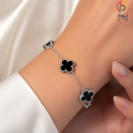 دستبند استیل طرح ون‌کلیف (Van Cleef)