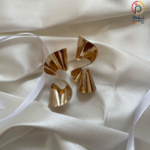 گوشواره میخی دفرمه استیل مدل موج